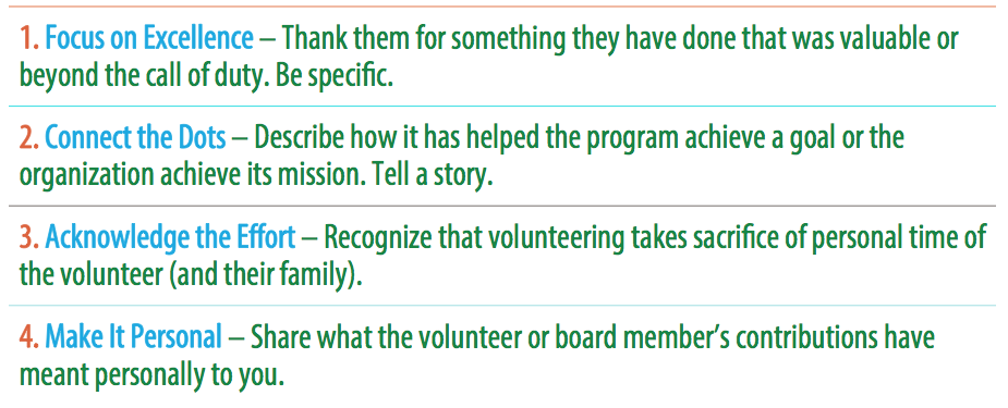 volunteer appreciation ideas in four steps