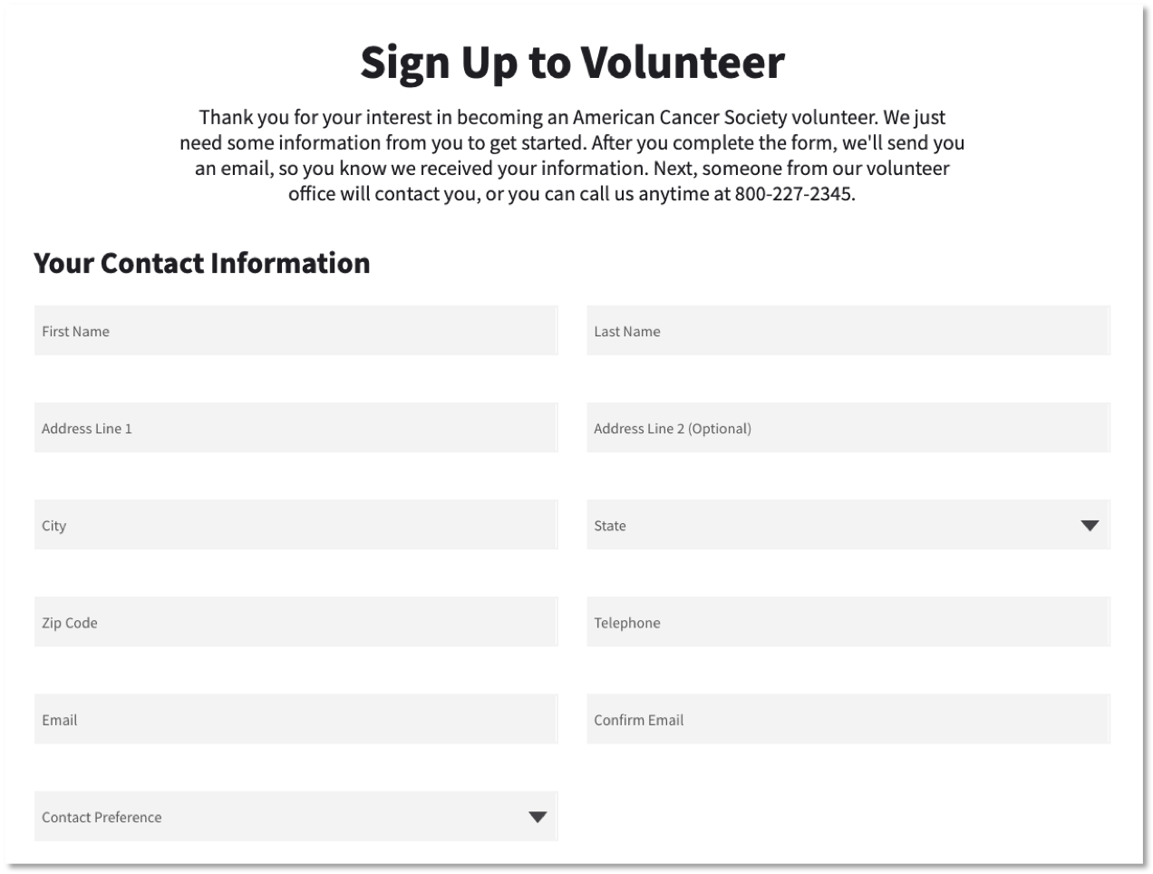 recruiting volunteers online