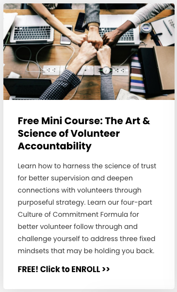 free volunteer productivity course