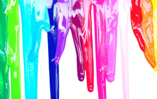 dripping paint in colors bright enough to catch the eye on social media for volunteer recruitment